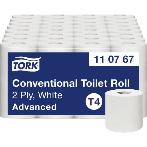 TORK toaletní papír T4-System 110767 bílá Počet vrstev: 2 vrstev 64 ks
