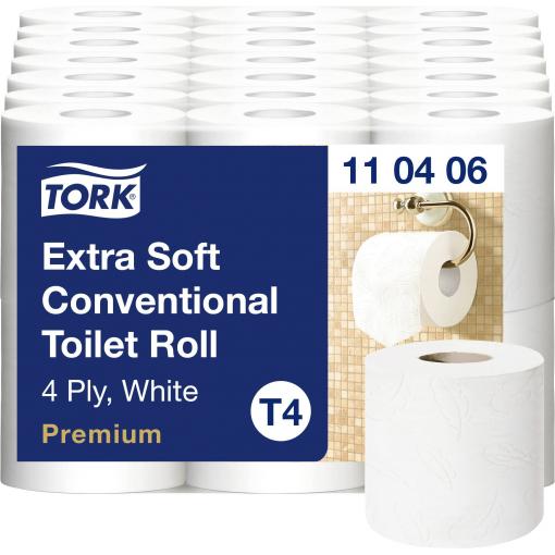 TORK toaletní papír T4-System Kleinrollen Toilettenpapier 4-lag T4 110406 Počet vrstev: 4 vrstev 42 ks