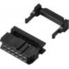 TRU COMPONENTS TC-13537772 konektor pro ploché kabely s odlehčením tahu Rastr (rozteč): 2.54 mm Počet pólů: 12 Počet řádků: 2 1 ks