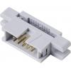 TRU COMPONENTS TC-13537804 konektor pro ploché kabely s upevňovací přírubou Rastr (rozteč): 2.54 mm Počet pólů: 10 Počet řádků: 2 1 ks