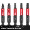 Einhell Karabiner Impact Bit Set 10tlg 118633 sada bitů, 1/4 (6,3 mm), PH, PZ, šestiúhelník, TX, 1/4 (6,3 mm)
