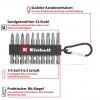 Einhell Karabiner Bit Set 10tlg 118623 sada bitů, 1/4 (6,3 mm), PH, PZ, šestiúhelník, TX, 1/4 (6,3 mm)