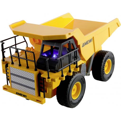 Amewi 22709 AMEWI - RC Baustelle Kipper Li-Ion Akku 500mAh 1:24 elektrický Stavební stroj RtR se světelným efektem