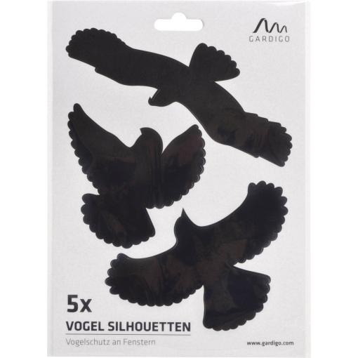 Gardigo Birdprotection, 60088, nálepka do okna s obrazem ptáka 5 ks, funkce: odstrašení