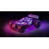Carson Modellsport Glow Rider modrá 1:12 RC model auta elektrický Buggy 100% RtR 2,4 GHz vč. akumulátorů, nabíječky a baterie ovladače