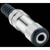 Lumberg 1522 03 jack konektor 3.5 mm zásuvka, rovná Pólů: 2 mono stříbrná 1 ks