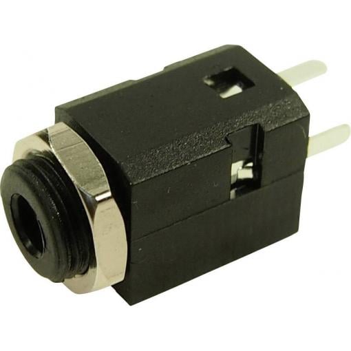 Cliff FC681375VH jack konektor 3.5 mm zásuvka, vestavná Pólů: 3 stereo černá 1 ks