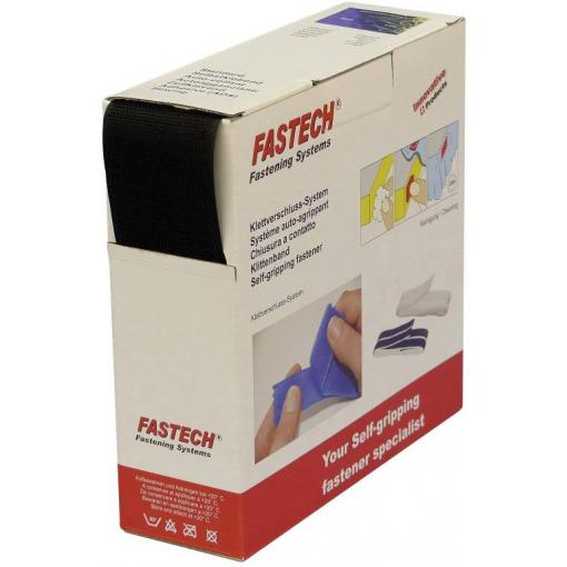 FASTECH® B50-STD-H-999910 pásek se suchým zipem, k našití, háčková část, (d x š) 10 m x 50 mm, černá, 10 m