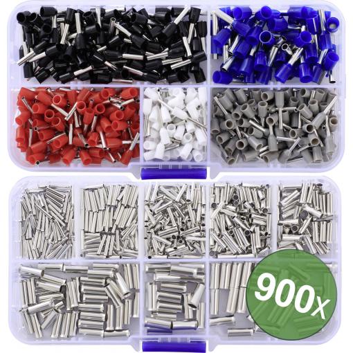 Quadrios 24C532 sada dutinek 0.5 mm², 0.75 mm², 1 mm², 1.5 mm², 2.5 mm², 4.0 mm², 6.0 mm² 900 ks