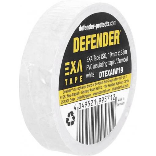 DEFENDER by Adam Hall EXA Tape DTEXAIW19 izolační páska bílá (d x š) 33 m x 19 mm 1 ks