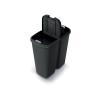Koš odpadkový COMPACTA Q DUO recyklovaná černá s černým víkem 45l