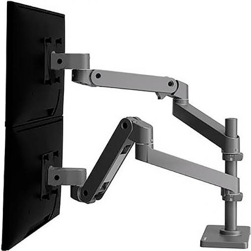 2násobný držák na stůl pro monitor Ergotron 45-690-293, 68,6 cm (27), šedá