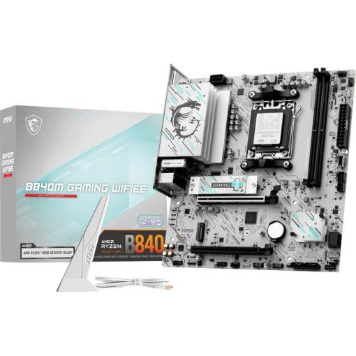 MSI PRO B840M-B Základní deska Socket (PC) AMD AM5 Tvarový faktor Micro-ATX Čipová sada základní desky AMD® B840