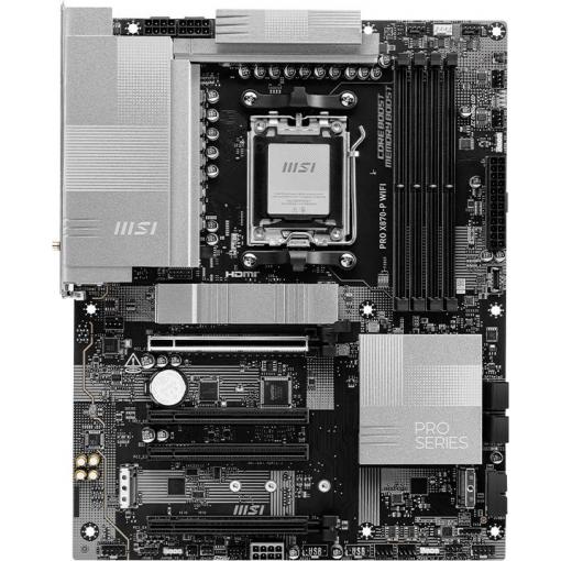 MSI PRO X870E-P WIFI AM5 ATX MB Základní deska Socket (PC) AMD AM5 Tvarový faktor ATX Čipová sada základní desky AMD® X870