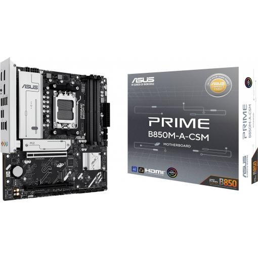 Asus PRIME B850M-A-CSM Základní deska Socket (PC) AMD AM5 Tvarový faktor Micro-ATX Čipová sada základní desky AMD® B850
