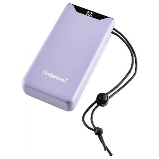 Intenso Intenso Power Bank F20000 purple powerbanka Li-Pol, 20000 mAh, Quick Charge 3.0, Power Delivery 3.0, PPS, USB-C®, USB-A, fialová, Indikátor stavu