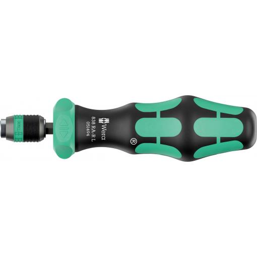 Wera 838 RA-R L dílnu ráčnový šroubovák 1/4 (6,3 mm) DIN ISO 1173