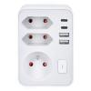 inst.rozdv.1x16A+2x2,5A+2xUSB A+C +vyp. bílá