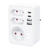 inst.rozdv.1x16A+2x2,5A+2xUSB A+C +vyp. bílá