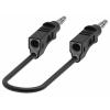 Electro PJP 2112-CD1-50N měřicí kabel zásuvkový konektor 4 mm 50 cm černá 1 ks