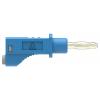 Electro PJP 2112-CD1-50BL měřicí kabel zásuvkový konektor 4 mm 50 cm modrá 1 ks