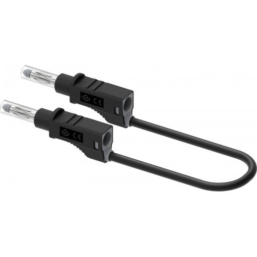 Electro PJP 2210/600V-CD1-100N měřicí kabel zásuvkový konektor 4 mm 100 cm černá 1 ks