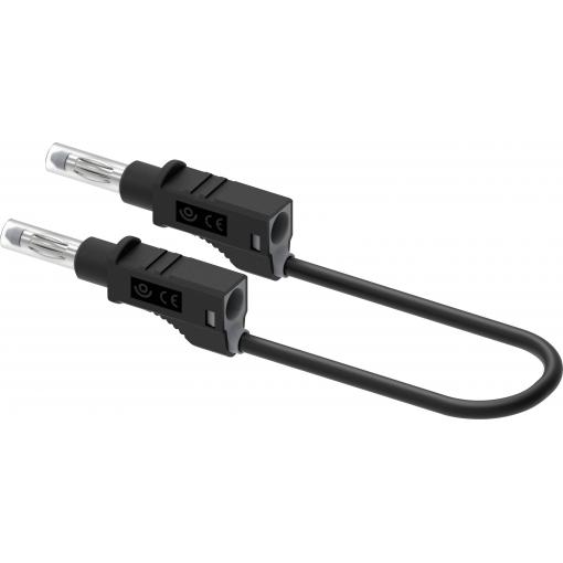 Electro PJP 2210/600V-CD1-25N měřicí kabel zásuvkový konektor 4 mm 25 cm černá 1 ks