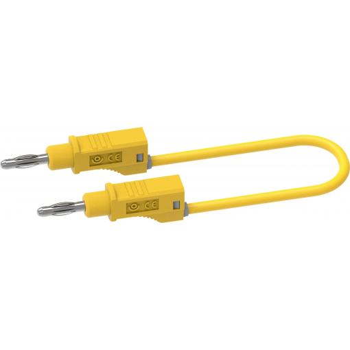 Electro PJP 2112-CD1-25J měřicí kabel 25 cm žlutá 1 ks