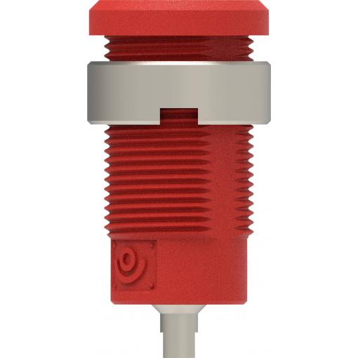 Electro PJP 3275-C-CD1-R bezpečnostní vestavná zásuvka 4 mm červená 1 ks