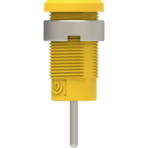 Electro PJP 3267-C-CD1-J bezpečnostní vestavná zásuvka 4 mm žlutá 1 ks