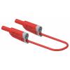 Electro PJP 2711-IEC-CD1-25R měřicí kabel banánková zástrčka 4 mm 25 cm černá 1 ks