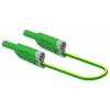 Electro PJP 2711-IEC-CD1-100V měřicí kabel banánková zástrčka 4 mm 1 m zelená 1 ks