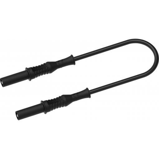 Electro PJP 2311-IECIV-CD1-100N měřicí kabel banánková zástrčka 4 mm 1 m černá 1 ks