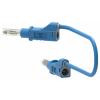 Electro PJP 2214/600V-CD1-50BL měřicí kabel banánková zástrčka 50 cm modrá 1 ks