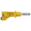 Electro PJP 2214/600V-CD1-50J měřicí kabel banánková zástrčka 50 cm žlutá 1 ks