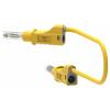 Electro PJP 2211/600V-CD1-25J měřicí kabel banánková zástrčka 25 cm žlutá 1 ks