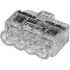 HellermannTyton 148-90038, HCPM-4, kabelová svorka, 1-2.5 mm², kontakty 4, transparentní, 1 ks