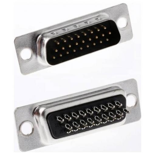 MH Connectors MHHDS26-M-N-B-S zástrčka D-SUB 180 ° Pólů: 26 do DPS 1 ks