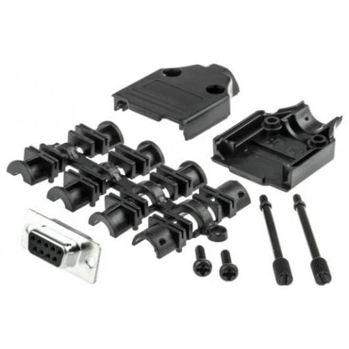MH Connectors MHDTPPK9-DB9S-K sada D-SUB zásuvková lišta 180 ° Pólů: 9 pájecí kalíšek 1 ks