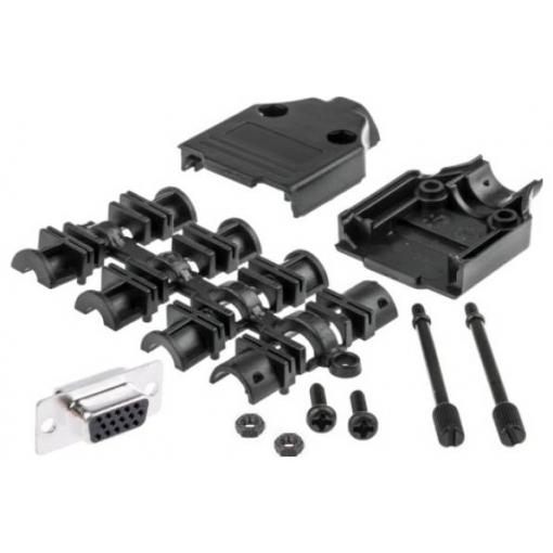 MH Connectors MHDTPPK9HD15FSK sada D-SUB zásuvková lišta 180 ° Pólů: 9 pájecí kalíšek 1 ks