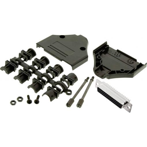 MH Connectors MHDTPPK25HD44FSK sada D-SUB zásuvková lišta 180 ° Pólů: 25 pájecí kalíšek 1 ks