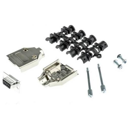 MH Connectors MHDTPK9-DB9S-K sada D-SUB zásuvková lišta 180 ° Pólů: 9 pájecí kalíšek 1 ks