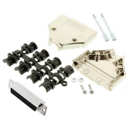 MH Connectors MHDTPK25HD44FS-K sada D-SUB zásuvková lišta 180 ° Pólů: 25 pájecí kalíšek 1 ks