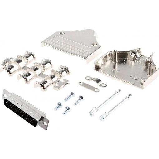MH Connectors MHDM25-HD44MS-K sada D-SUB zásuvková lišta 180 ° Pólů: 25 pájecí kalíšek 1 ks
