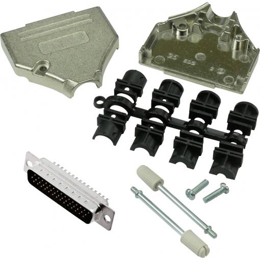 MH Connectors MHDTZK25HD44MS-K sada D-SUB kolíkové lišty 180 ° Pólů: 25 pájecí kalíšek 1 ks
