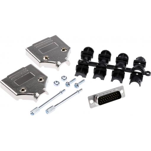 MH Connectors MHDTPK15HD26MS-K sada D-SUB kolíkové lišty 180 ° Pólů: 26 pájecí kalíšek 1 ks