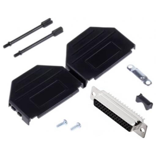 MH Connectors MHDPPK25HD44FS-K sada D-SUB zásuvková lišta 180 ° Pólů: 25 pájecí kalíšek 1 ks