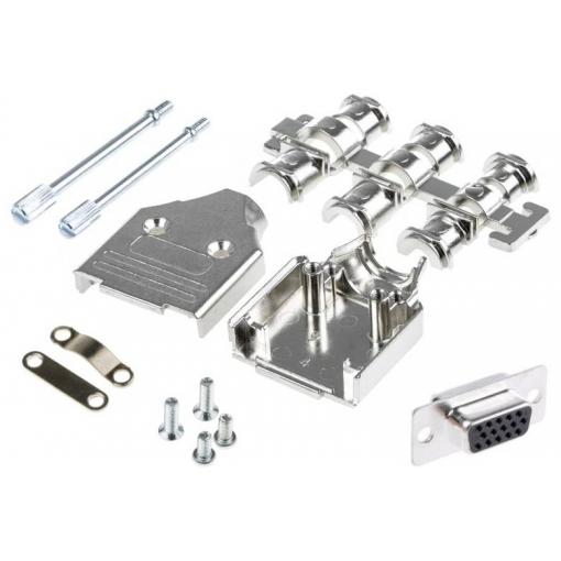 MH Connectors MHDM9-HD15FS-K sada D-SUB kolíkové lišty 180 ° Pólů: 9 pájecí kalíšek 1 ks