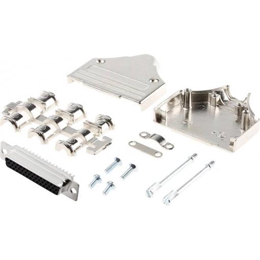 MH Connectors MHDM25-HD44FS-K sada D-SUB kolíkové lišty 180 ° Pólů: 25 pájecí kalíšek 1 ks