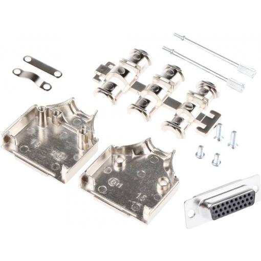 MH Connectors MHDM15-HD26FS-K sada D-SUB kolíkové lišty 180 ° Pólů: 26 pájecí kalíšek 1 ks